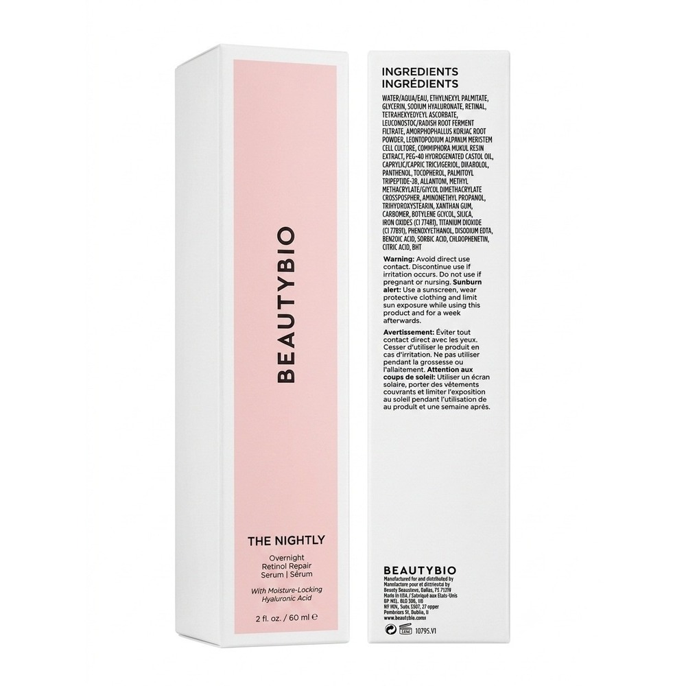 BeautyBio The Nightly Overnight Retinol Repair Serum 2 fl oz NIB Anti-Aging